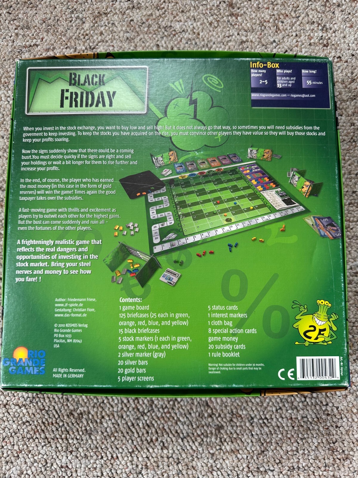 Black Friday Board Game Rio Grande Games eBay