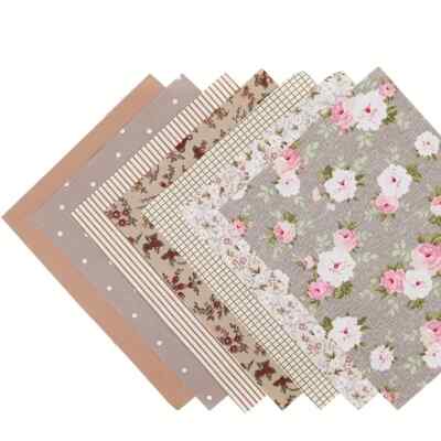 Stoffpaket 7 St.   20 x 25 cm Patchworkstoffe 100% BW Reste
