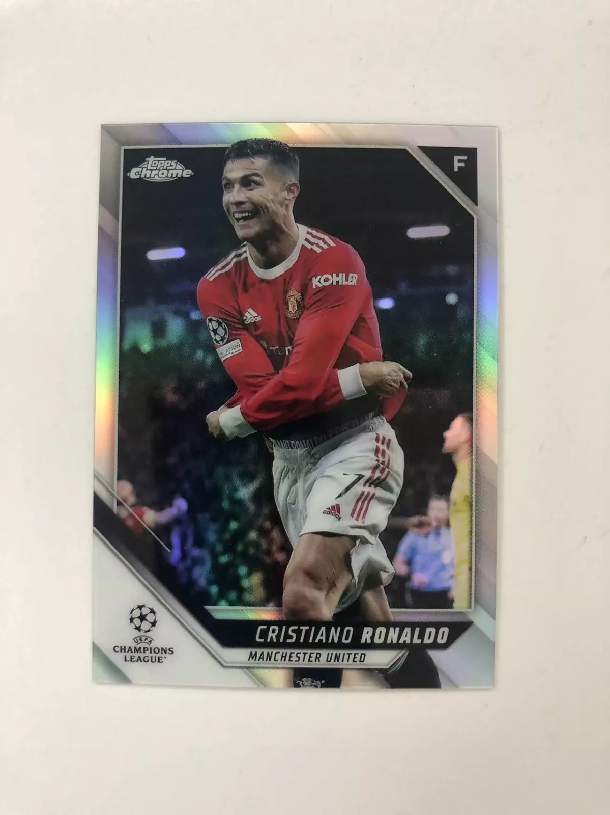 2021-22 Topps Chrome UCL Cristiano Ronaldo Chrome Refractor #10 XW01