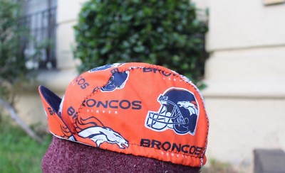 Cycling cap BRONCOS DENVER HANDMADE IN USA  one size 100% COTTON 