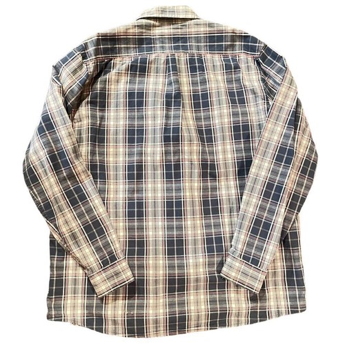 Wrangler Men's Classic Plaid Button Down 2 Pocket Cotton Shirt Pattern XLT - Picture 3 of 8