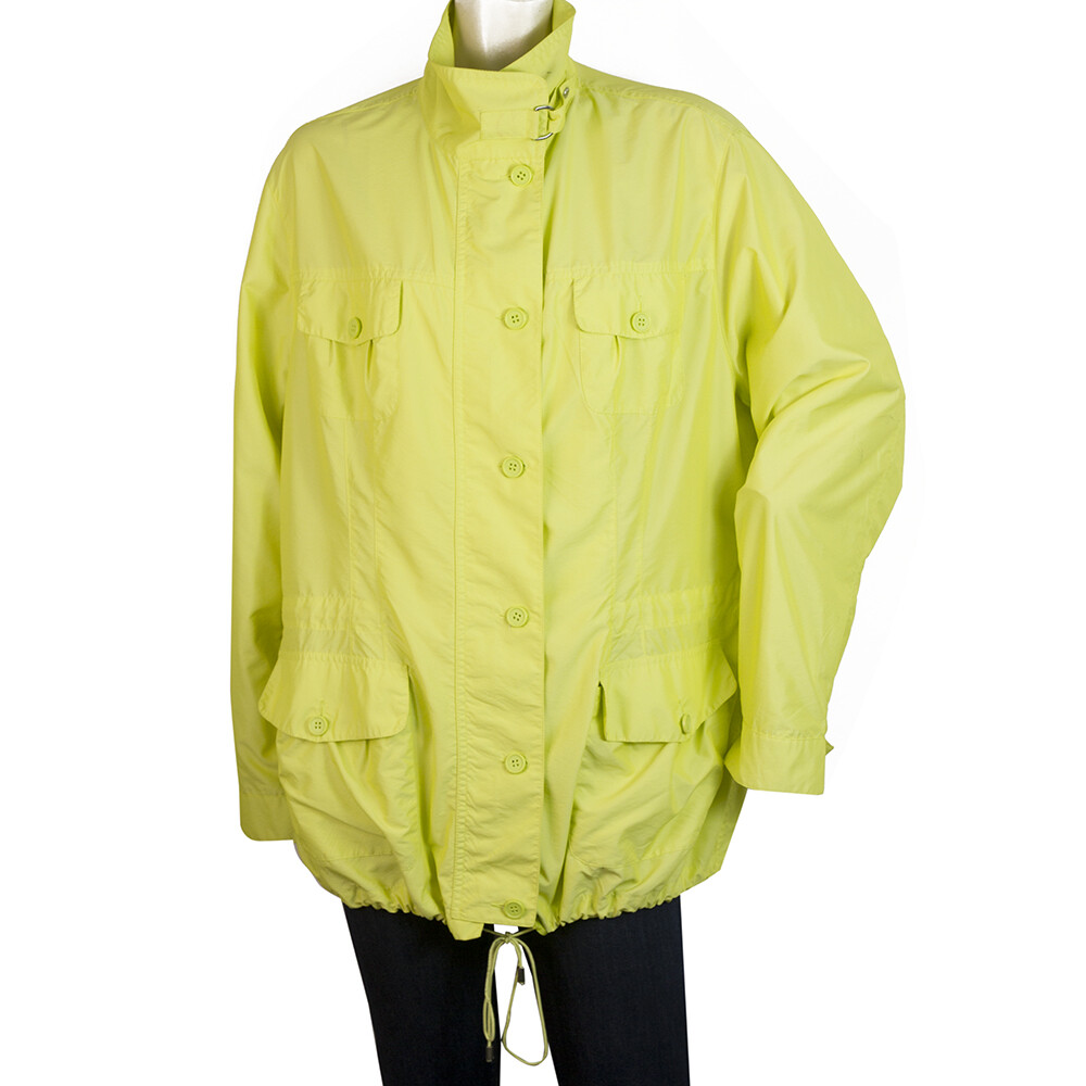 Elena Miro Yellow Midi Raincoat Trench Rain Mac Jacket Coat size