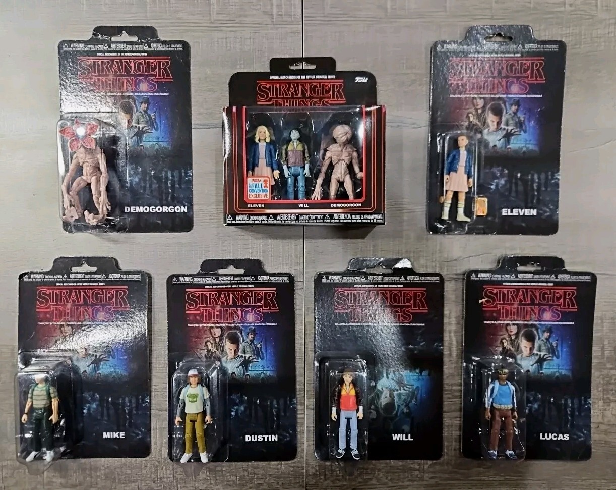 STRANGER THINGS NETFLIX McFarlane ACTION FIGURES Set/6 & Variants Set/3 ...