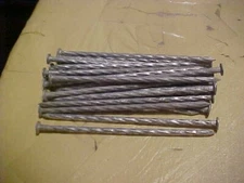 Qty of 50 Galvanized 6" Landscape Spikes Spiral shank,Timber Ties, Framing ACE