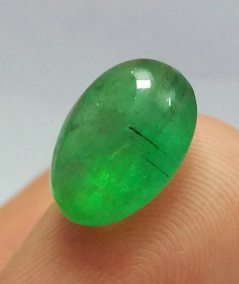 4,55 quilates Natural Zambia Esmeralda Clase Superior Brillo Verde Ovalado Ca... - Imagen 3 de 4