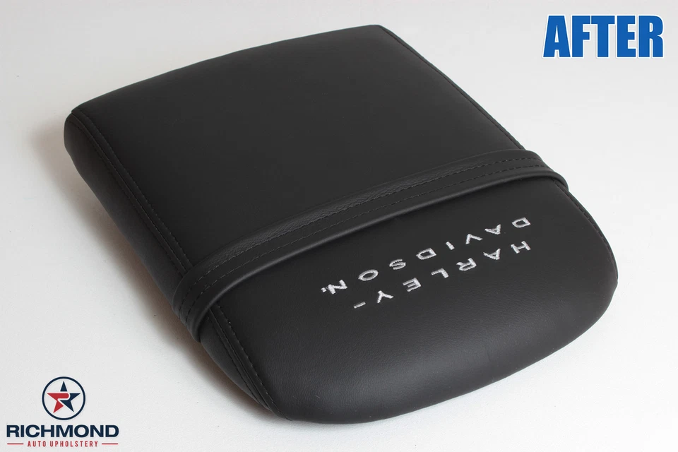 Ford F-150 2001 Harley-Davidson tapa de consola central cubierta de cuero de repuesto Foto 4 de 4