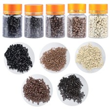 5mm Silicone Micro Rings Links Beads for I Tip Hair Extensions Tools FAST SHIP