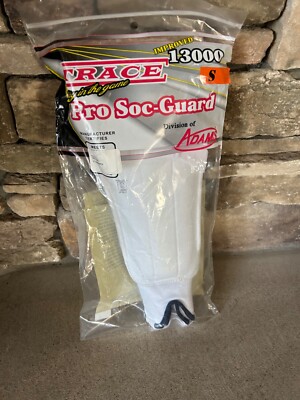 Trace Adams Pro Soc Guard Model #13000 (White) Size Small One Pair New in Pkg