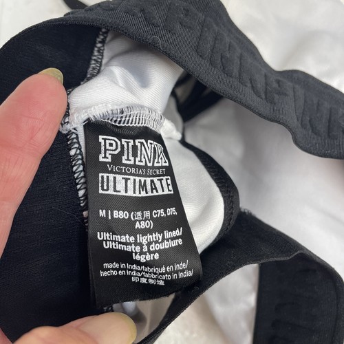 Reggiseno sportivo rosa Victoria's Secret donna taglia media ultimate leggermente foderato - Foto 8 di 8