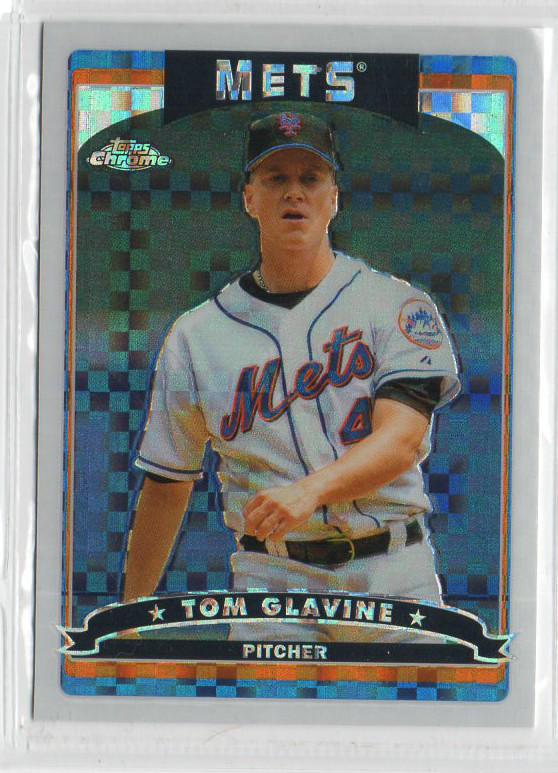 Tom Glavine 2006 Topps Chrome Xfractor mint New York Mets | eBay
