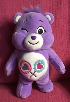 Care Bears Share Bear lila Lutscher weiches Plüschtier 9 Zoll 2020 Basic Fun