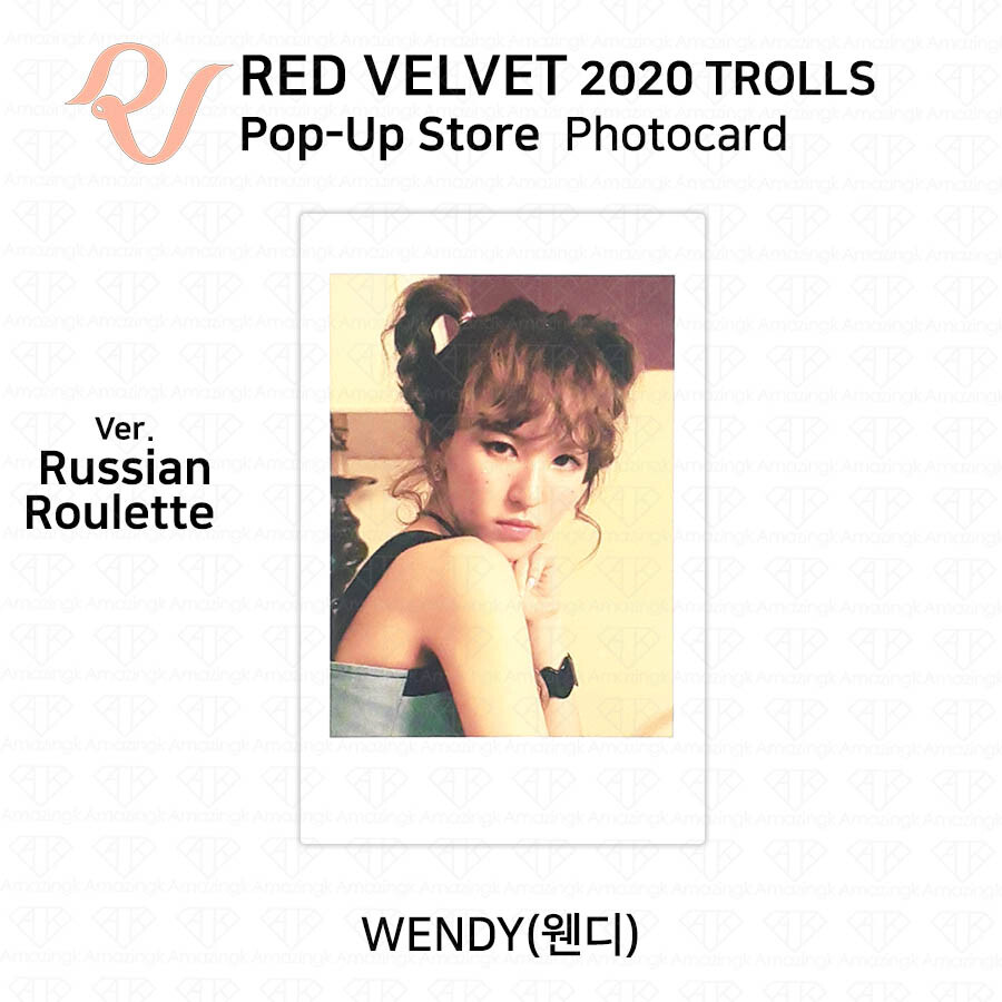 RED VELVET Trolls Pop Up Store Wendy Photocard Dumb Dumb Power Up