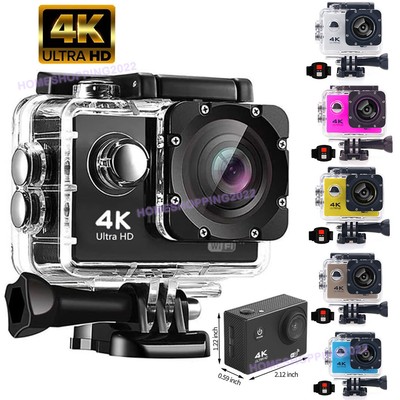 4K Action Sport Go Pro Kamera Video Underwater Waterproof Camera Wifi W/ Remote
