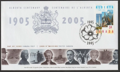 Canada #2116, Alberta Centennial, Official First Day Cover, FDC 2005