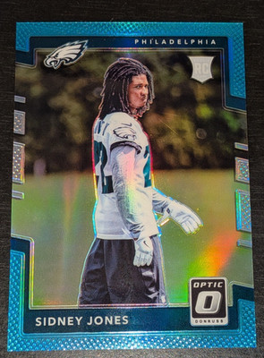 Sidney Jones Philadelphia Eagles RC 2017 Panini Optic Aqua Blue PRIZM #'ed /299