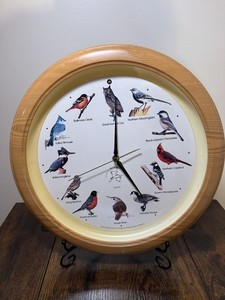 Vintage 1997 Audubon Singing Bird Clock by MFA Tested: Works