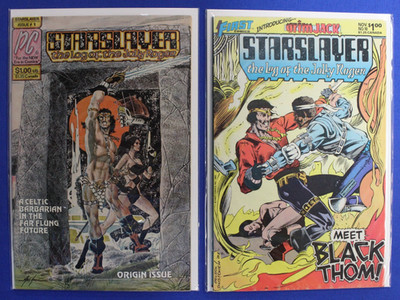 Starslayer #1 & 10 Lot of 2 FN-VF 1982 1983 Pacific First KEYS 1st Full Grimjack