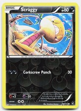 Furious Fists Scraggy 66/111 Lightly Played Pokemon Reverse Holo C Tcg Card