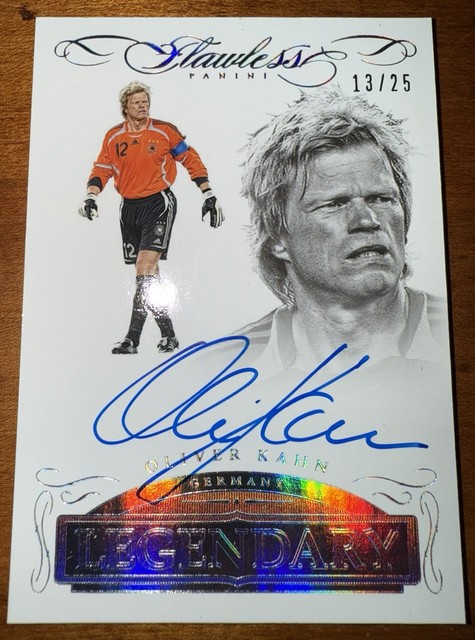 2015-16 Flawless Soccer Flawless Legendary Signatures Oliver Kahn Auto /25