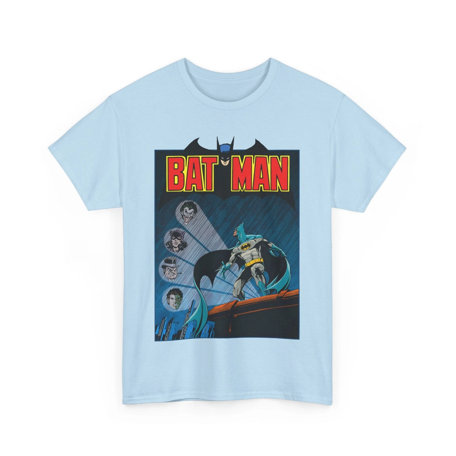 Batman T-Shirt - DC Comics - Catwoman, Joker, Two-Face, Penguin - Bronze Age Art