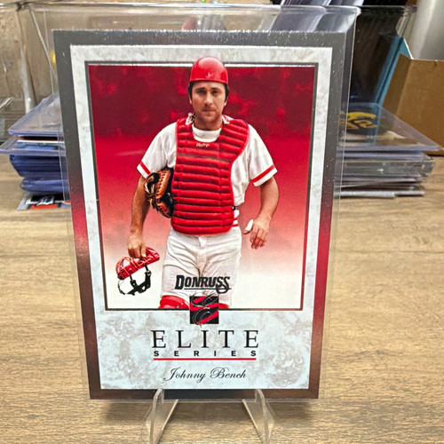 Red Insett Panini Donruss 2026 Elite Series Johnny Bench Cincinnati Reds #14 ...