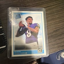 2018 Panini Donruss Rated Rookie Lamar Jackson #317 Baltimore Ravens NFL Card. rookie card picture