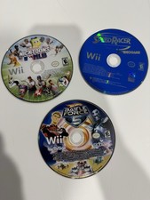3 Nintendo Wii Games Nicktoons MLB Speed Racer Battle Force 5 Tested Disc Only