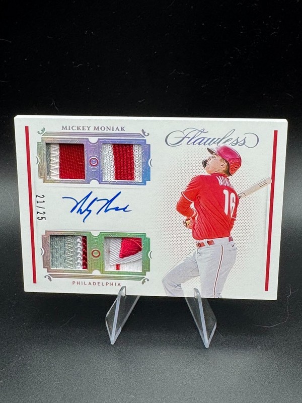 2021 Panini Flawless Mickey Moniak Quad Patch Auto #21/25