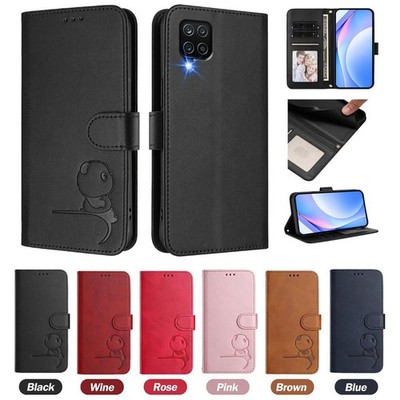 New Panda Pattern Phone Leather Case For Samsung Galaxy A12