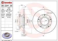 2X Bremsscheibe Hinten Brembo 08C24120 FÜR Ford Bremsscheiben Scheibenbremse