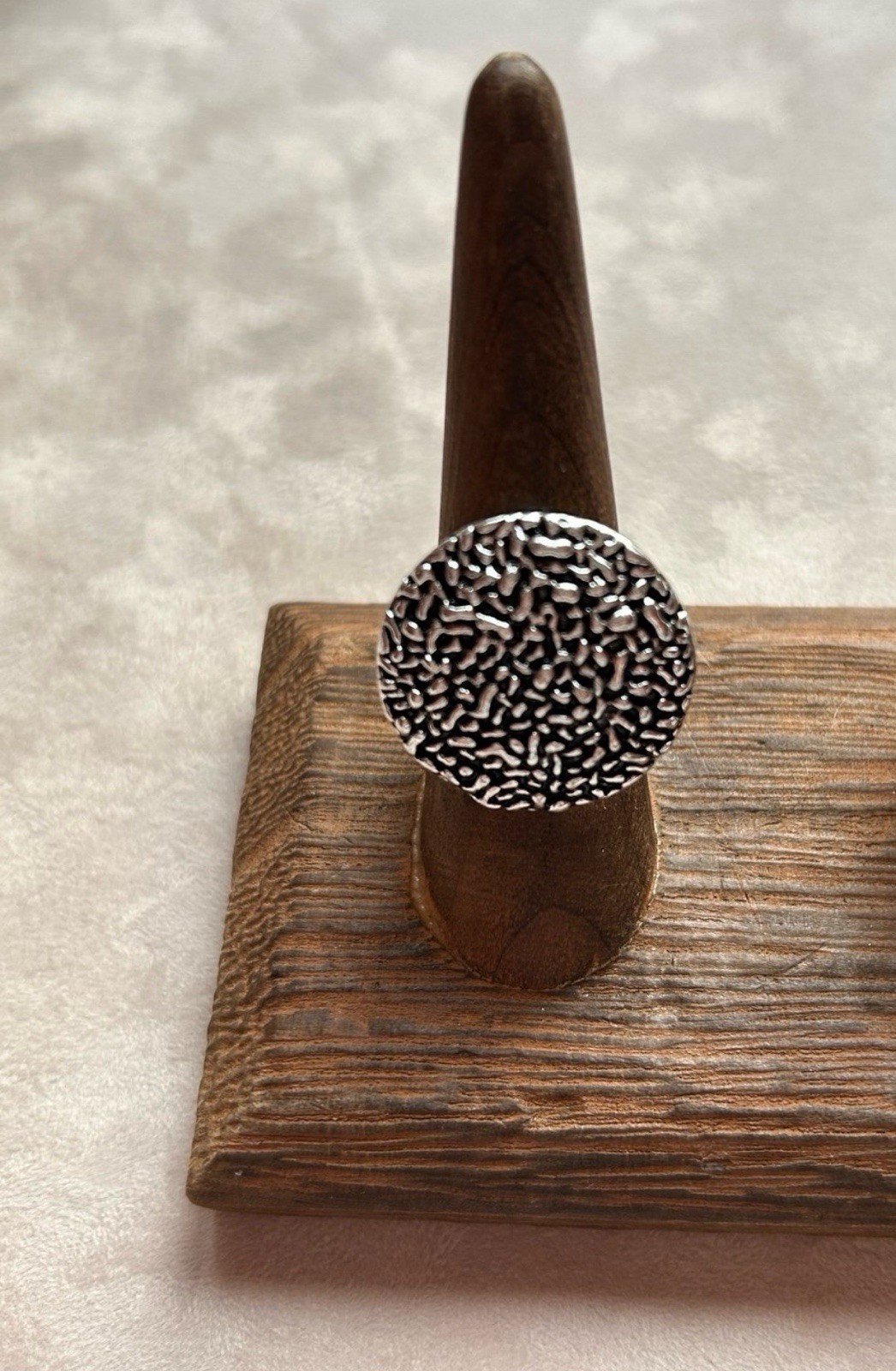 Silver-tone statement ring bundle (5 rings) sizes… - image 3