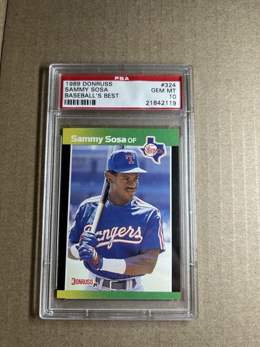 1989 Donruss Baseball's Best Sammy Sosa PSA 10 (TRUE ROOKIE CARD)