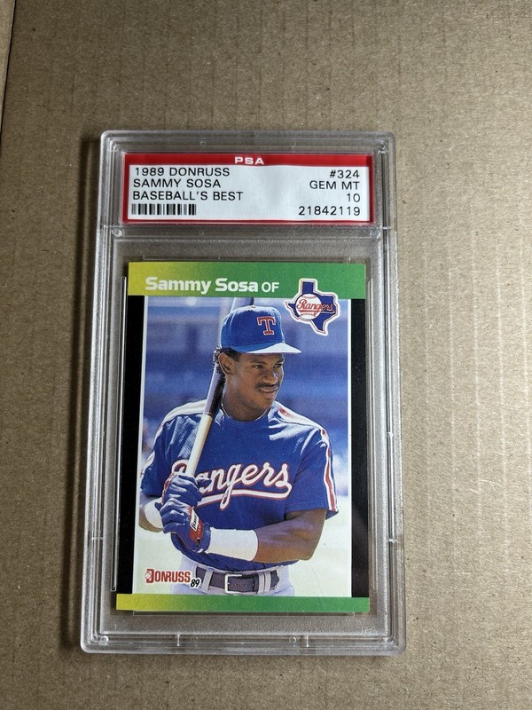 1989 Donruss Baseball's Best Sammy Sosa PSA 10 (TRUE ROOKIE CARD)