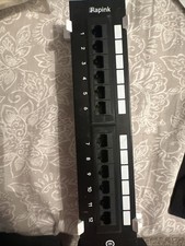 Cat6 12 Port Patch Panel RJ45 110 Mini Surface Wall Mount
