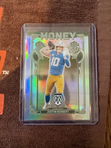 2024 Panini Mosaic Football Justin Herbert Money SSP Case Hit #18