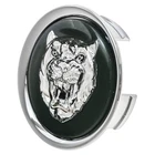 Wheel badge Green Silver cat 58mm OE Jaguar XF XJ XK8 XK 1996-2015 , MNA6249AB