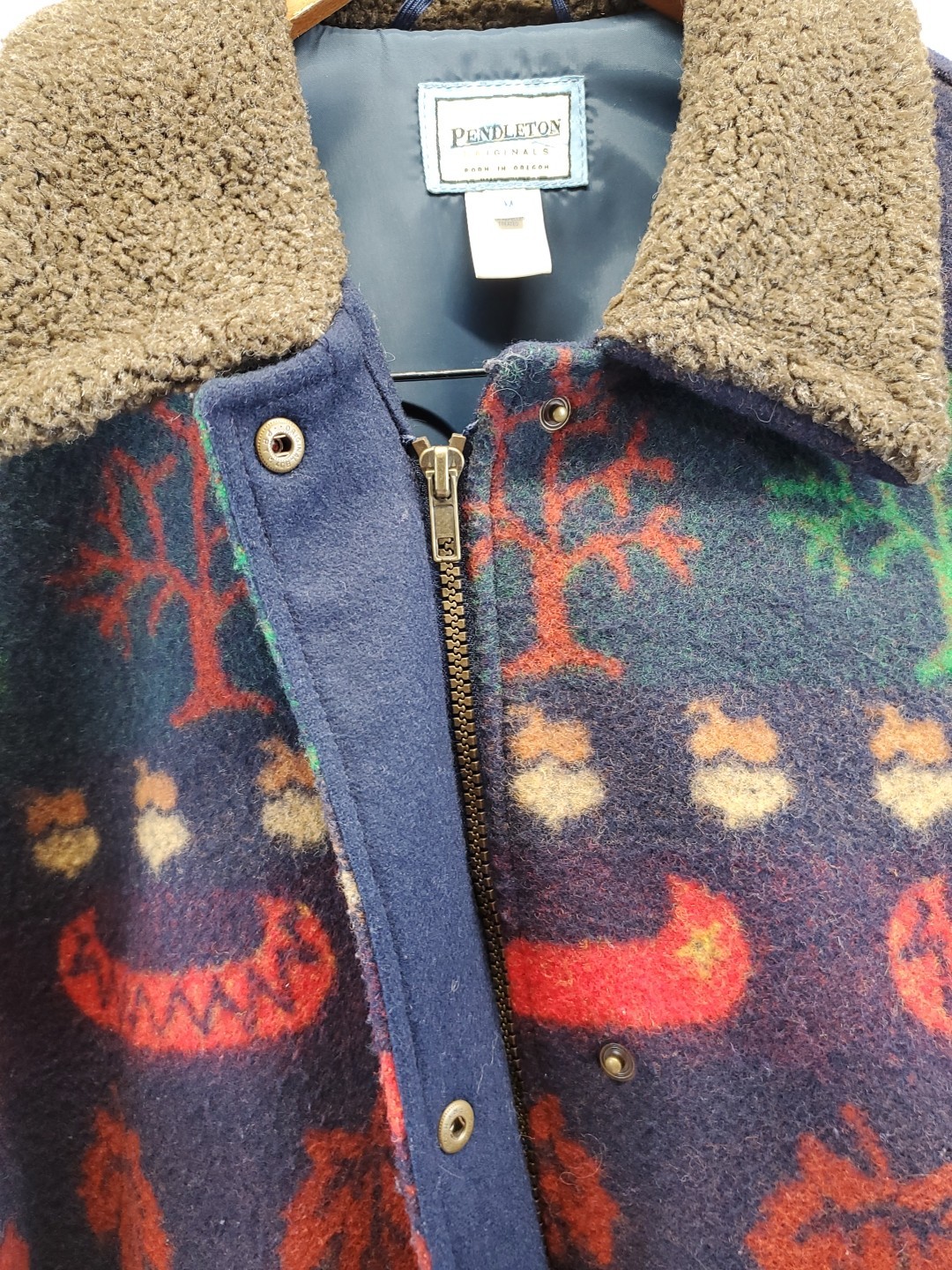 VTG Pendleton Wool Moose Canoe Leaf Northwoods Ca… - image 18