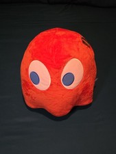 Pac-Man Red Ghost Blinky RARE Giant Plush 15.5  NAMCO Bandai Licensed Round 1