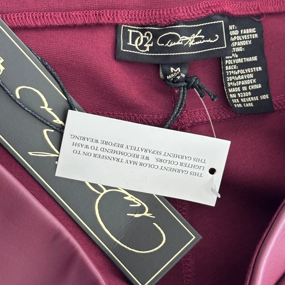 Leggings DG2 Diane Gilman imitación cuero y ponte moto Foto 2 de 4