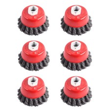 3 Inch Wire Cup Brush for 4 1/2 Angle Grinders , 0.02 Inch Twist Knotted Carb...