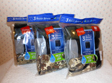 3 Pkgs. Hanes Boys Size MEDIUM Tagless Boxer Briefs 3 Pack Wicking Comfort Soft