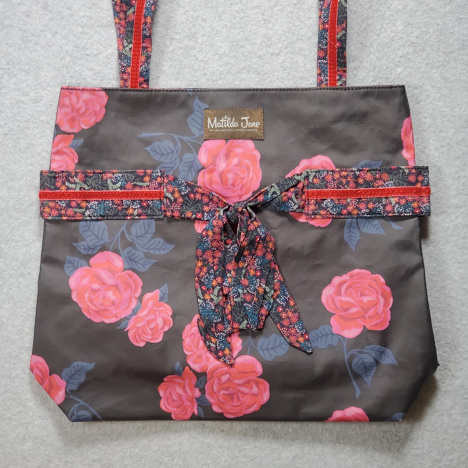 Matilda Jane Rose Floral Tote Bag Spacious Beach Shopping Carryall