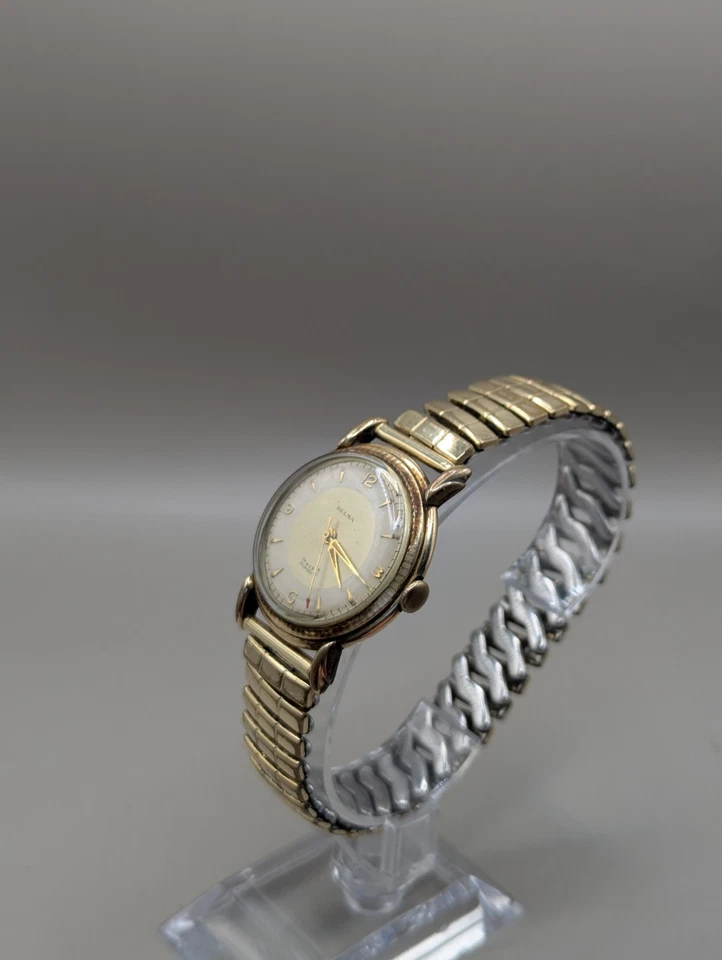 Helma Mechanisch (Handaufzug) Herrenuhr Walzgold Double (Vergoldet) Vintage - Bild 4 von 4