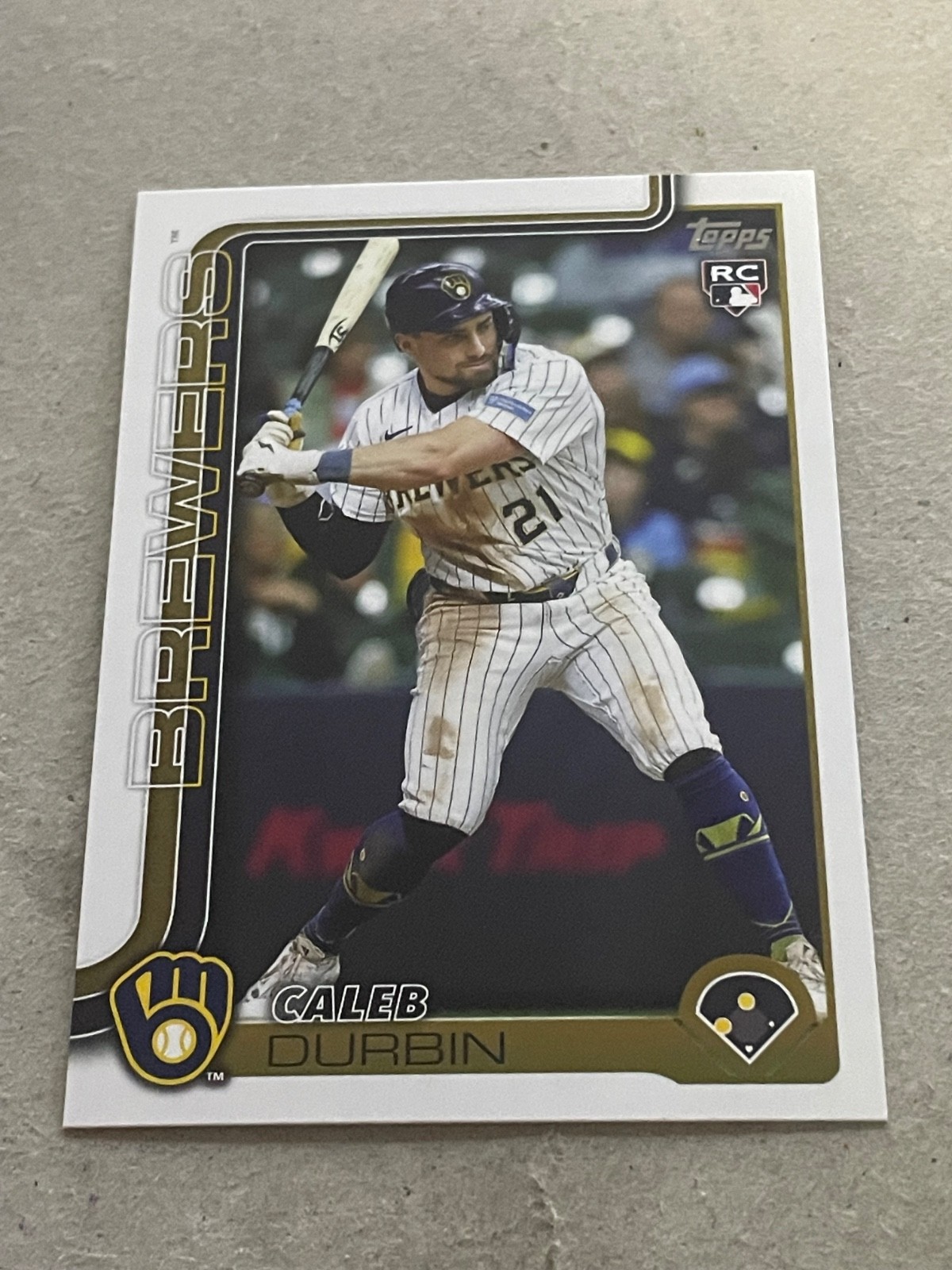 2025 Topps Update Series - Caleb Durbin #US170 Gold /2025 (RC)