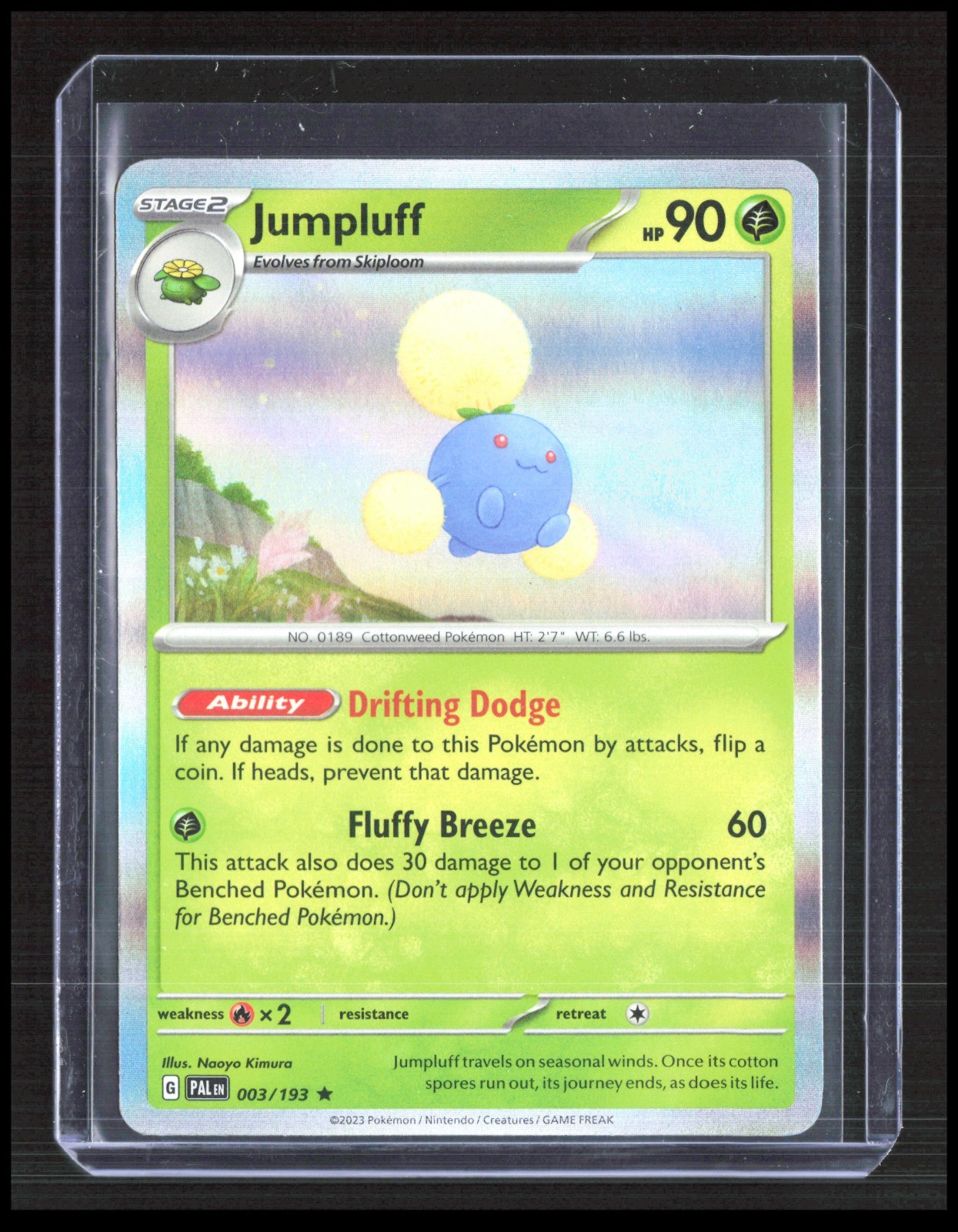 Jumpluff 003/193 SV02: Paldea Evolved Rare Holo Pokemon TCG CB-2-3-D-13