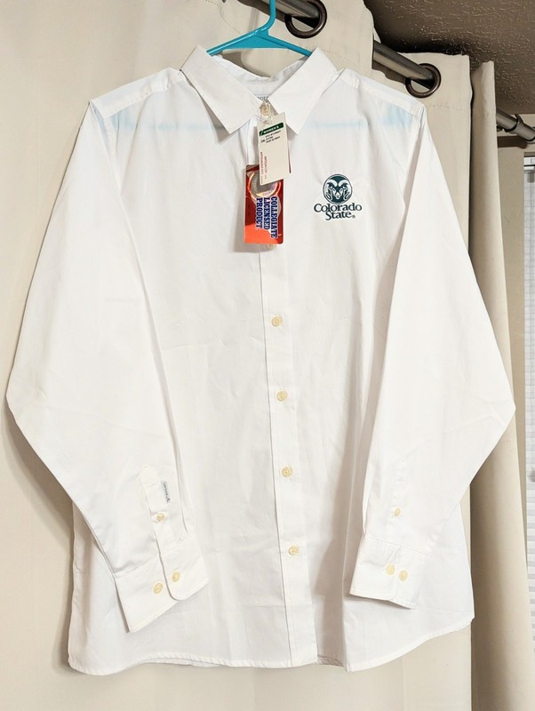 NWT Colorado State University Ladies' Button-down Blouse By Antigua, Sz XXL