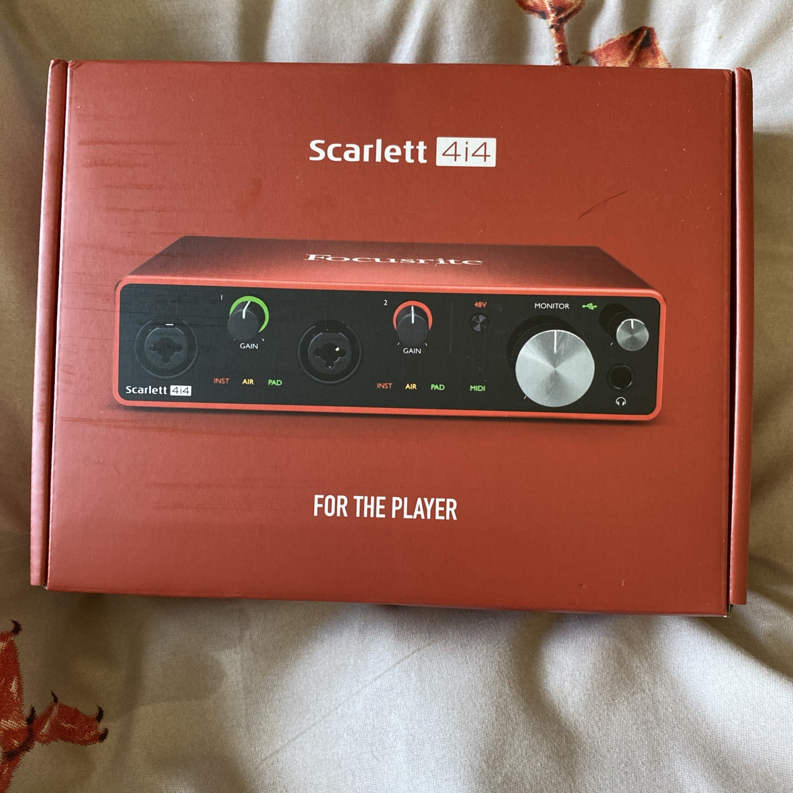 BRAND NEW & SEALED FOCUSRITE SCARLETT 4i4 3rd Gen AUDIO INTERFACE