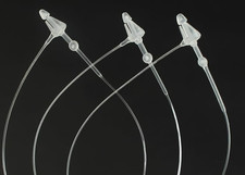 3 Inch 500 Pcs Plastic Fasteners Hang Tags Clear Snap Lock Pins Security Loop Pr