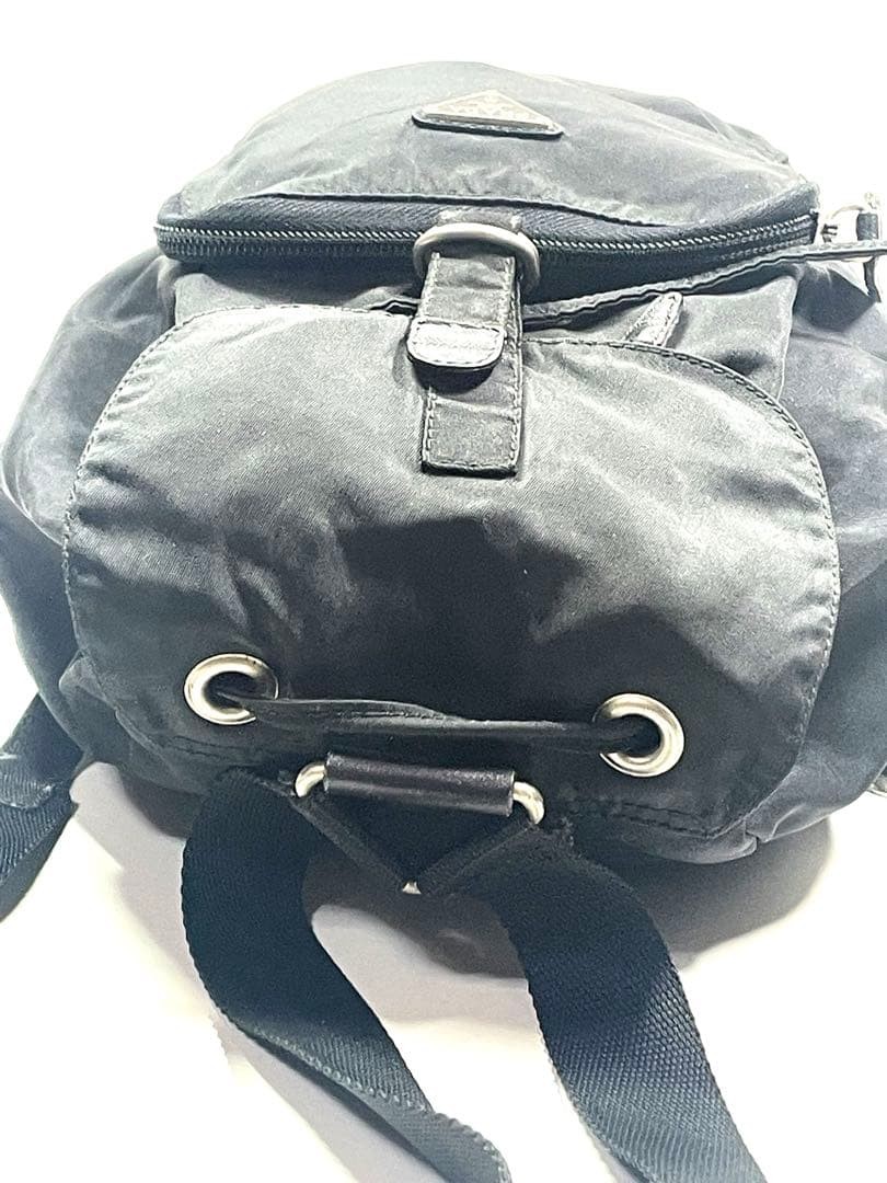Excellent Condition PRADA Mini Backpack Black Tri… - image 6