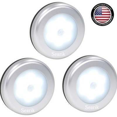 Versatile Magnetic LED Night Lights - 3 Pcs Motion Sensor Indoor Lighting Set